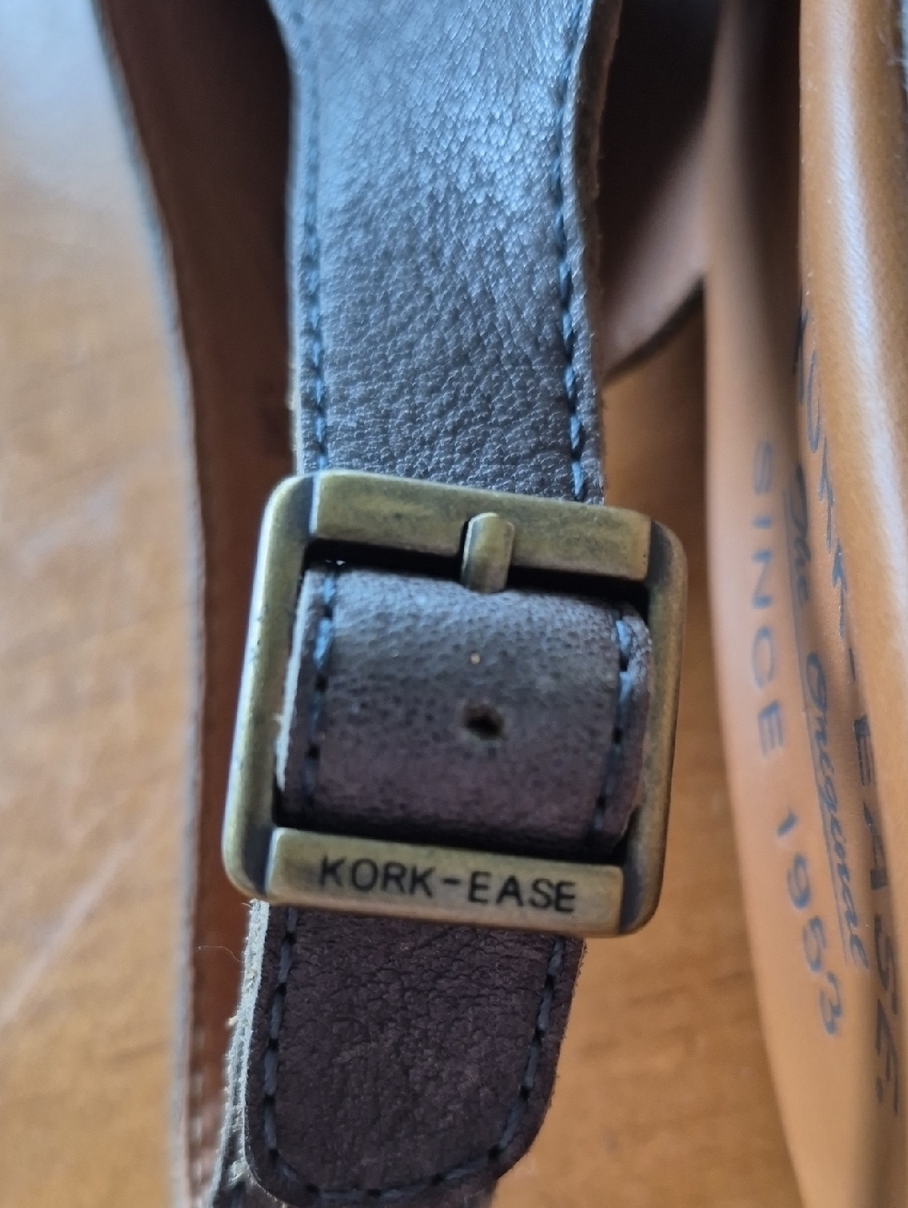 Kork-Ease Gray Platform Sandal with Buckle Strap. Size 9. - Picture 8 of 12